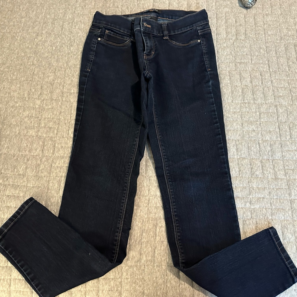 White House Black Market Deep Indigo Skinny Jeans